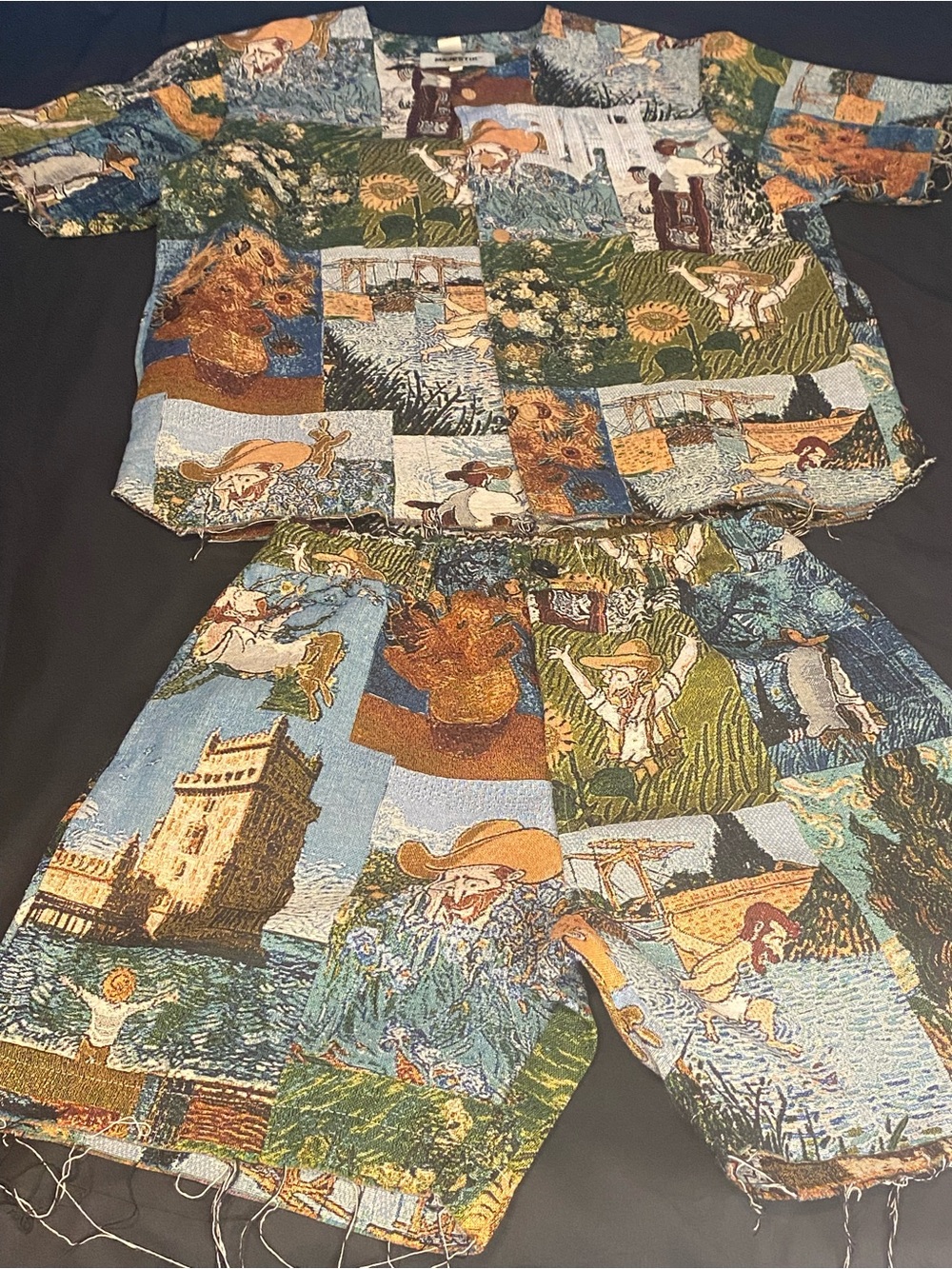 Mens Fashion Short/Shirt Set Vintage Style By Majestic Size Medium